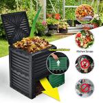 Goplus 80 Gallon Outdoor Compost Bin with Lid