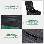 Goplus 80 Gallon Outdoor Compost Bin with Lid