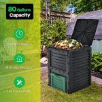 Goplus 80 Gallon Outdoor Compost Bin with Lid