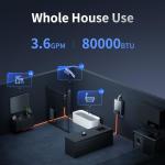 Ranein Indoor Gas Tankless Water Heater, 3.6 GPM