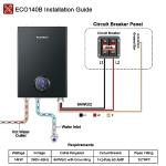 ECOTOUCH 14kW Instant Electric Water Heater Black