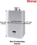 Rinnai RE140iN Tankless Natural Gas Water Heater