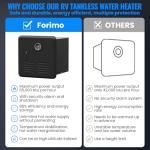 High-Efficiency RV Tankless Water Heater 65,000 BTU