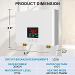 Electric Tankless Water Heater with Remote Control