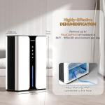 95oz Quiet Home Dehumidifier for Bedroom & Basement