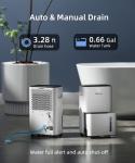 Bristou 34 Pint Quiet Dehumidifier for Home