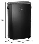 LG PuriCare 50-Pint Wi-Fi Dehumidifier in Black