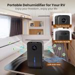 Quiet Portable Dehumidifier with Timer for Home