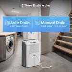 ANDTE 34-Pint Dehumidifier for Large Spaces