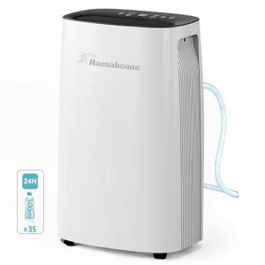 35-Pint Compact Dehumidifier for Basements