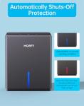 MORFY 80 OZ Compact Dehumidifier with LED Lights
