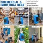 MOUNTO Portable 180-Pint Industrial Dehumidifier