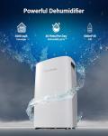 35-Pint Compact Dehumidifier for Basements
