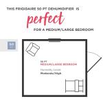 Frigidaire Smart 50-Pint Wi-Fi Dehumidifier in White