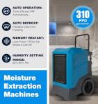 MOUNTO 310 Pints Portable Heavy-Duty Dehumidifier