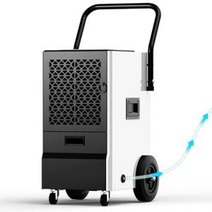 EUHOMY 160 Pints Commercial Dehumidifier with Hose