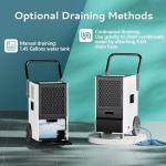 EUHOMY 160 Pints Commercial Dehumidifier with Hose