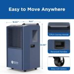 Moiswell 305 Pint Commercial Dehumidifier for Large Spaces