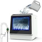 Compact Countertop Dishwasher with 5 Wash Programs