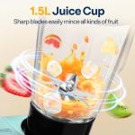 VIVOHOME 9-in-1 Stand Mixer with Timer and Attachments