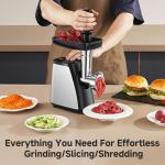 AAOBOSI 4-in-1 Electric Meat Grinder with Attachments