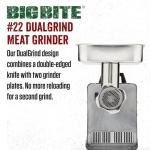 LEM BigBite #22 Stainless Steel Electric Meat Grinder