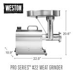Weston Pro Series Electric Meat Grinder - 1120 Watts