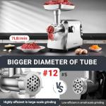 Heavy-Duty AAOBOSI Meat Grinder with Accessories
