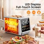 Stainless Steel Touch Screen 2-Slice Toaster
