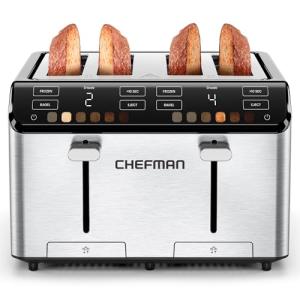 Chefman 4-Slice Digital Touchscreen Bagel Toaster