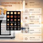 Digital Touch Screen 4 Slice Stainless Steel Toaster