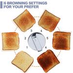 CUSIMAX 4-Slice Toaster with LED Display & Wide Slots