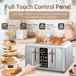 4-Slice Touchscreen Toaster with LCD Display