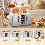 4-Slice Touchscreen Toaster with LCD Display