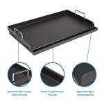 Utheer Nonstick Cast Iron Griddle for Grills