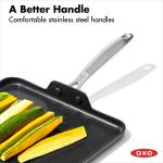 OXO 11" Ceramic Nonstick Griddle Pan, Black