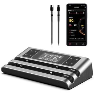 Wireless Smart Meat Thermometer with Remote Monitoring