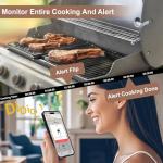Wireless Meat Thermometer with 7 Sensors and Temp Alerts