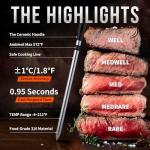 Digital Wireless Meat Thermometer with 800FT Range