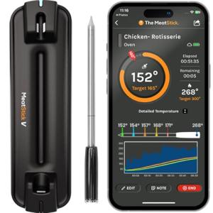 Wireless Meat Thermometer with Smart Digital Probe
