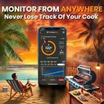 Wireless Meat Thermometer with Smart Digital Probe