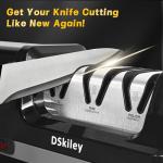 DSkiley 3-Stage Electric Knife Sharpener for Kitchens