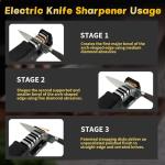 DSkiley 3-Stage Electric Knife Sharpener for Kitchens