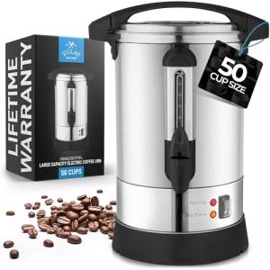 50-Cup Stainless Steel Coffee Percolator Urn