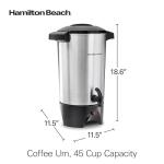 Hamilton Beach 45-Cup Coffee Urn & Beverage Dispenser