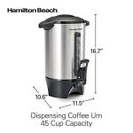 Hamilton Beach 45-Cup Coffee Urn & Beverage Dispenser