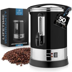 50-Cup Stainless Steel Coffee Maker Urn