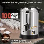 100-Cup Stainless Steel Coffee Urn Machine