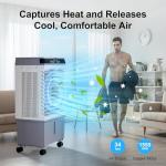 Uthfy Portable Evaporative Air Cooler with Remote