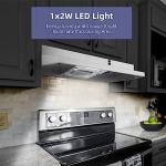 30" Convertible Stainless Steel Under Cabinet Range Hood